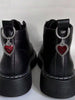 ROMWE 2pcs/Set Vintage Gothic Evil Eye & Heart Shaped Pendant, Shoes/Boots/Bag Decoration Accessories, Halloween